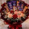 Sweet Romance Chocolate & Rose Bouquet