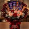 Sweet Romance Chocolate & Rose Bouquet