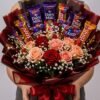 Sweet Romance Chocolate & Rose Bouquet