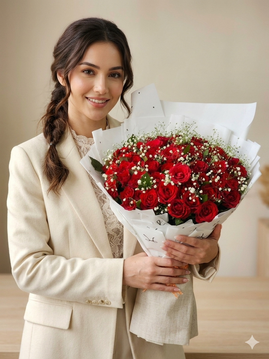 🌹 Grand Red Roses Premium Giant Bouquet - Image 3