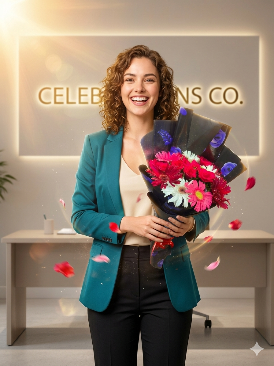 Premium Gerbera & Red Rose Bouquet
