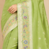 Soft Silk Saree with Floral Woven Border