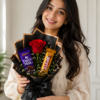 model Midnight Chocolate Rose Bouquet