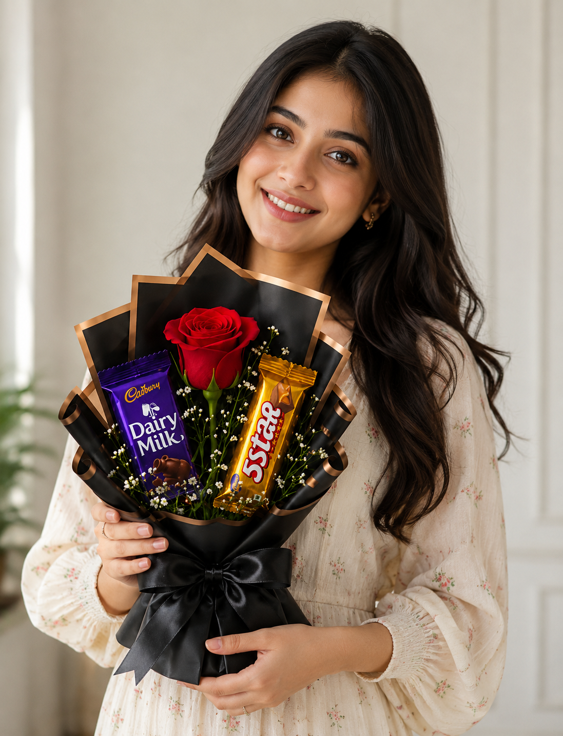 Midnight Chocolate Rose Bouquet - Image 2