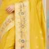 Soft Silk Saree with Floral Woven Border