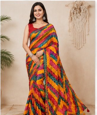 Bandhini Printed Designer Saree
