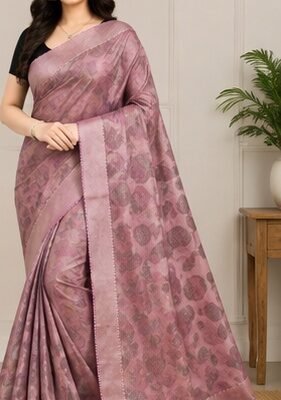Tulli Net Designer Printed Saree