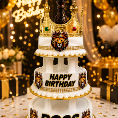 Royal Boss Crown Birthday Cake(6 pound)