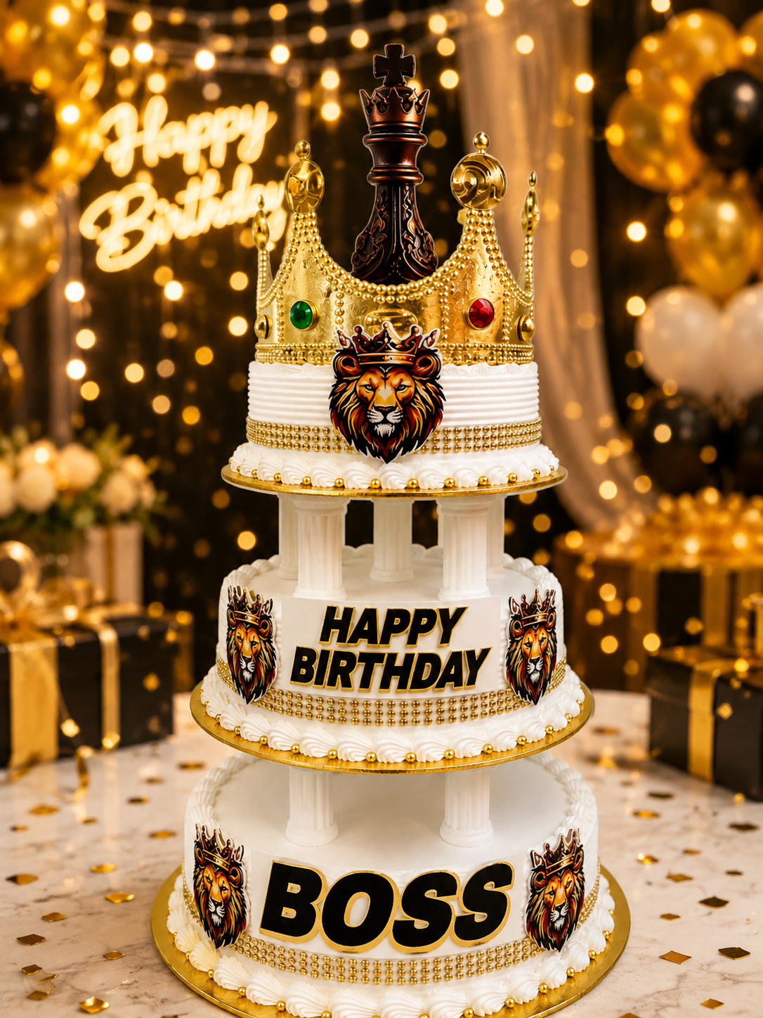 Royal Boss Crown Birthday Cake(6 pound)