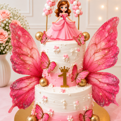 Enchanted Princess Butterfly Birthday Cake