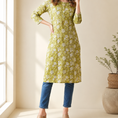 Women’s Floral Print Kurti | Feeling Celebration