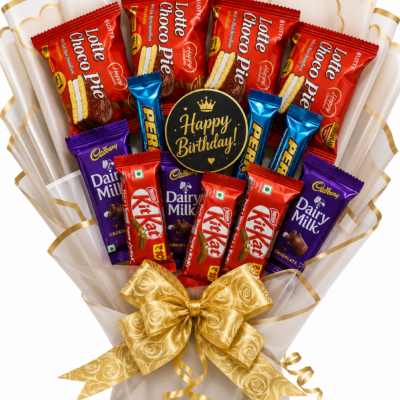 Happy Birthday Chocolate Bouquet – Premium Assorted Chocolate Gift