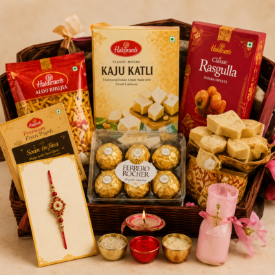 Royal Rakhi Celebration Mega Sweets & Chocolate Hamper