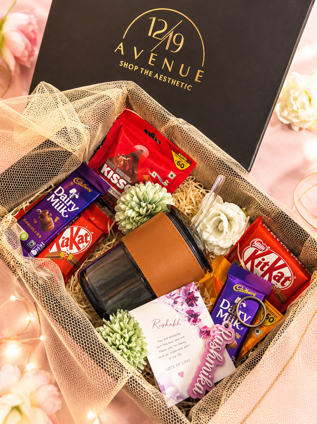 Luxury Chocolate & Tumbler Gift Hamper – Premium Personalized Gift Box