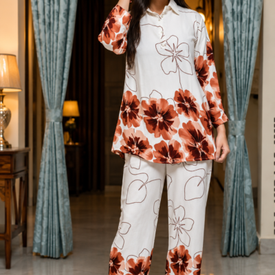 Women’s Floral Printed 2-Piece Co-Ord Set