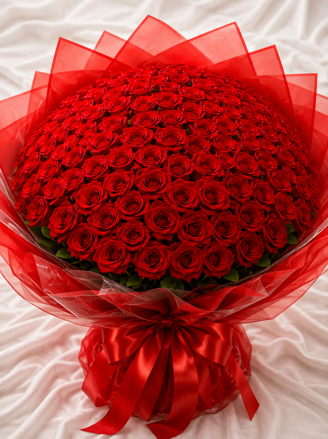 Premium Red Rose Bouquet – Grand 100 Roses
