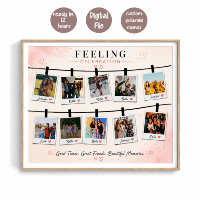 Feeling Celebration Custom Polaroid Photo Frame