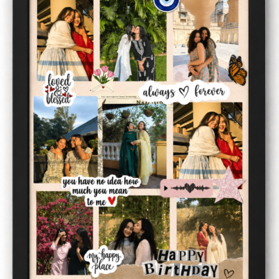 Personalized Birthday Photo Collage Frame – Happy Birthday Memory Frame
