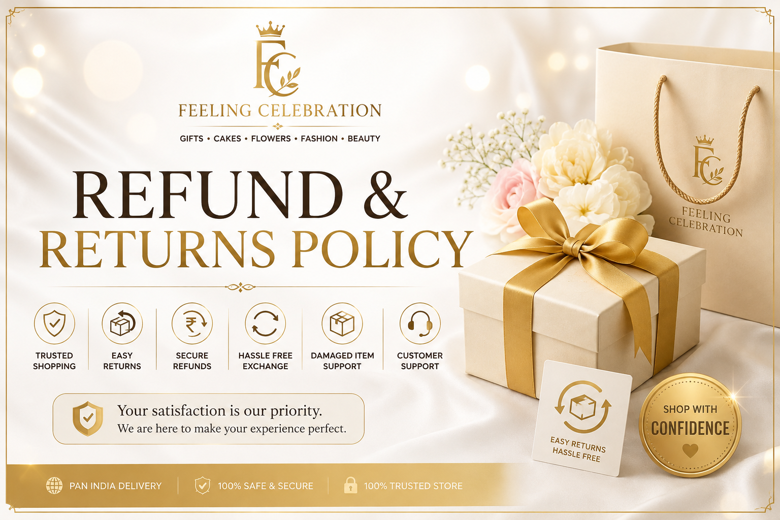 Feeling Celebration Refund and Returns Policy