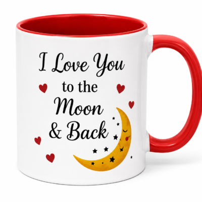 Personalized Love Mug – I Love You to the Moon & Back