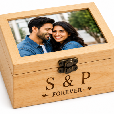 Personalized Wooden Memory Keepsake Box – Forever | Feeling Celebration