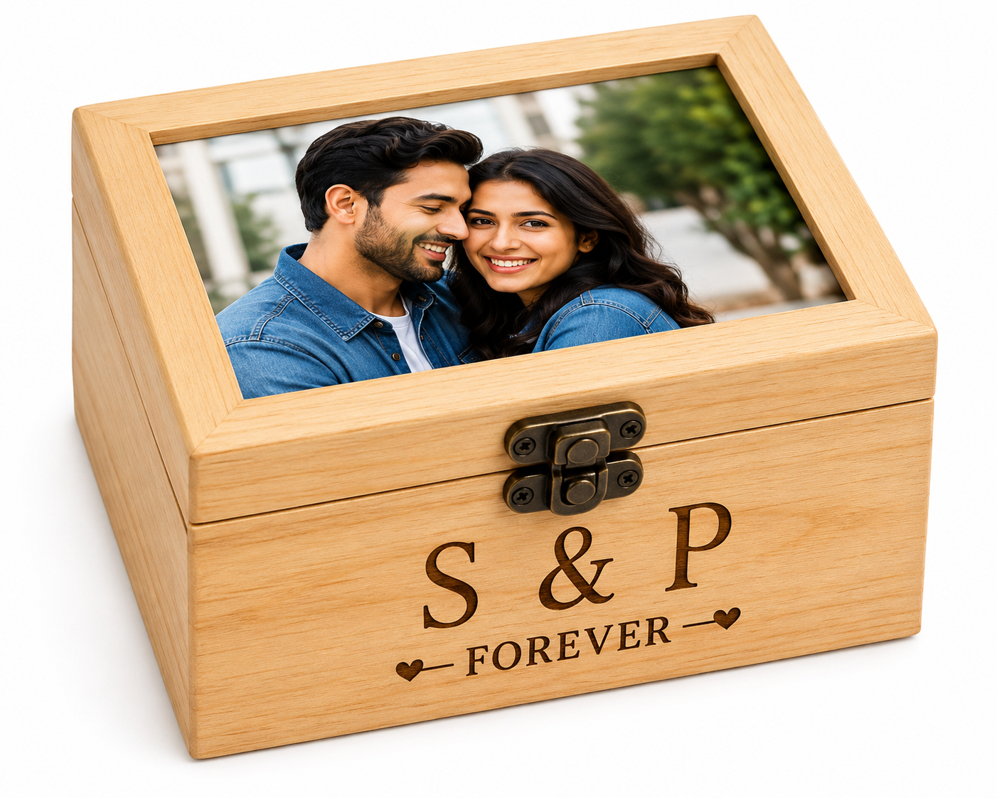 Personalized Wooden Memory Keepsake Box – Forever | Feeling Celebration