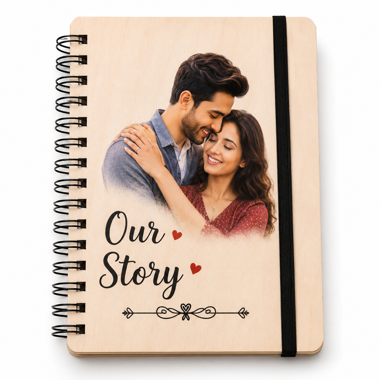 Personalized Couple Notebook – Our Story | Feeling Celebration