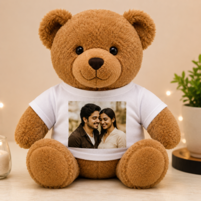 Personalized Photo Teddy Bear – Custom T-Shirt | Feeling Celebration