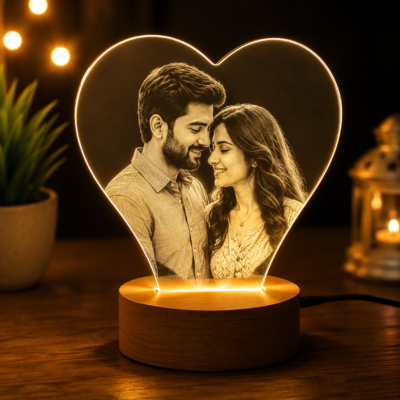 Personalized Heart Photo LED Lamp | Feeling Celebration