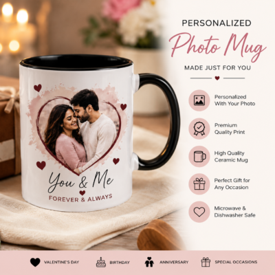 Personalized Photo Mug – You & Me Forever | Feeling Celebration