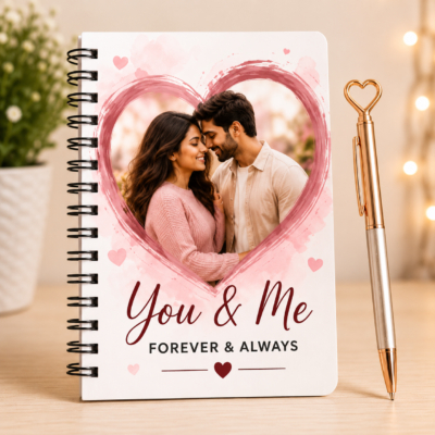 Personalized Couple Photo Notebook – You & Me | Feeling Celebration