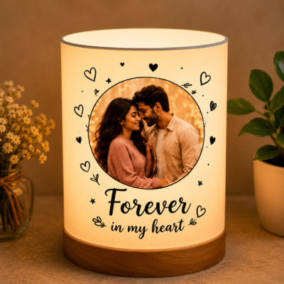 Personalized Photo Table Lamp – Forever in My Heart