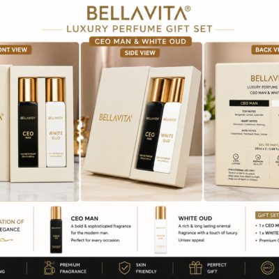 Bella Vita Luxury Perfume Gift Set | CEO Man & White Oud Eau De Parfum (20ml x 2)