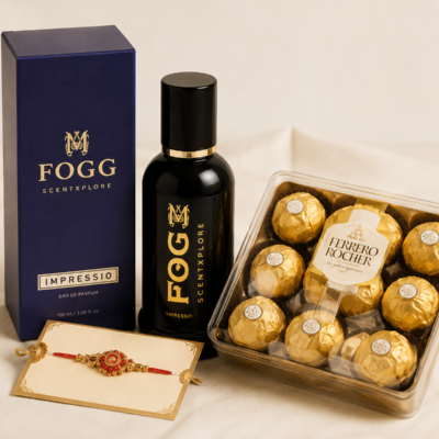 FOGG Perfume & Ferrero Rocher Chocolate Gift Combo