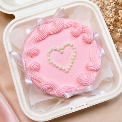 Feeling Celebration Pink Heart Bento Cake