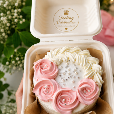Mini Pink Rose Bento Cake