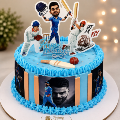 Cricket Theme Birthday Cake