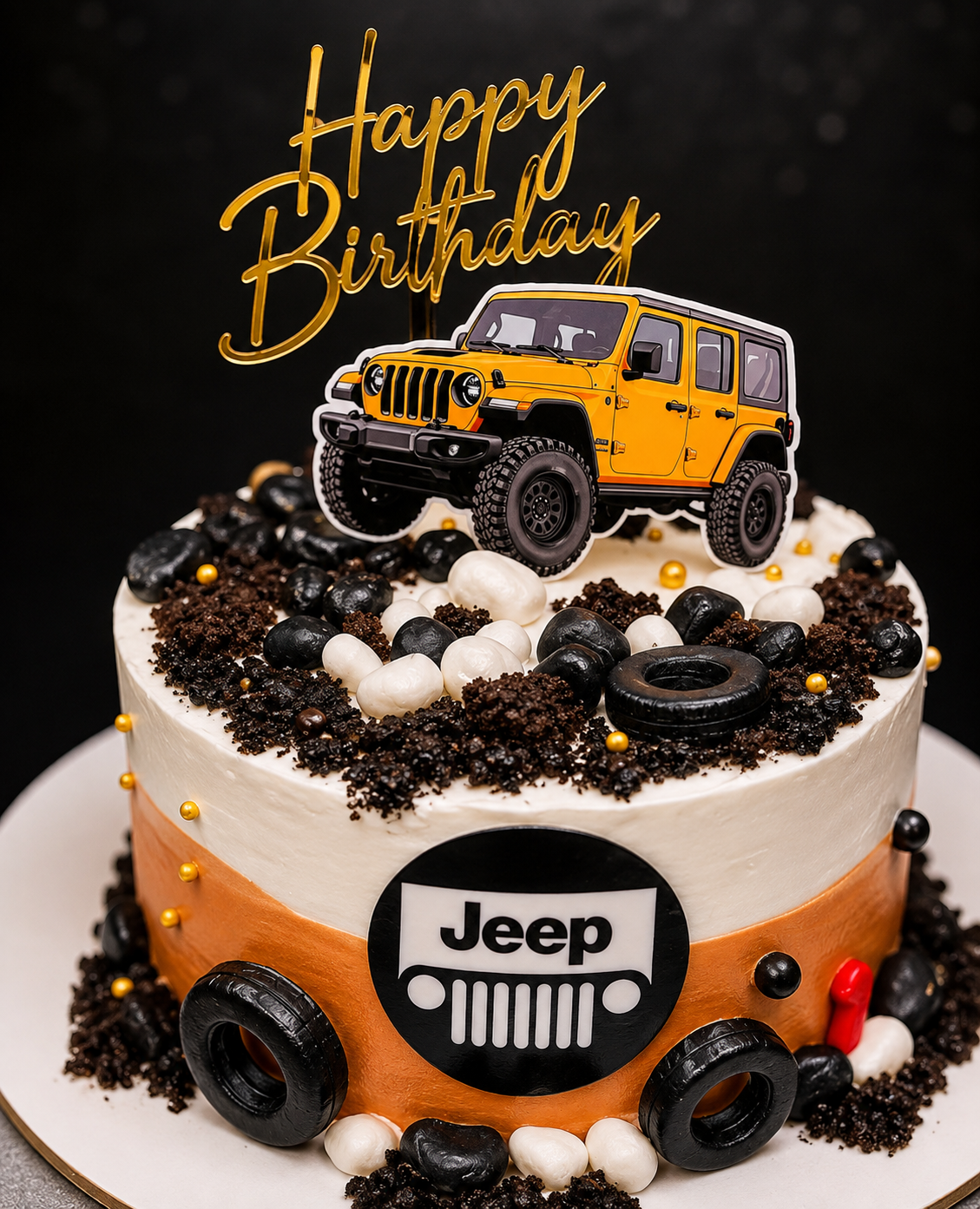 Jeep Theme Birthday Cake