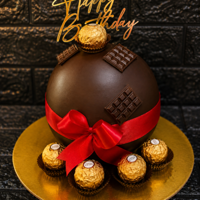 Ferrero Rocher Chocolate Pinata Cake