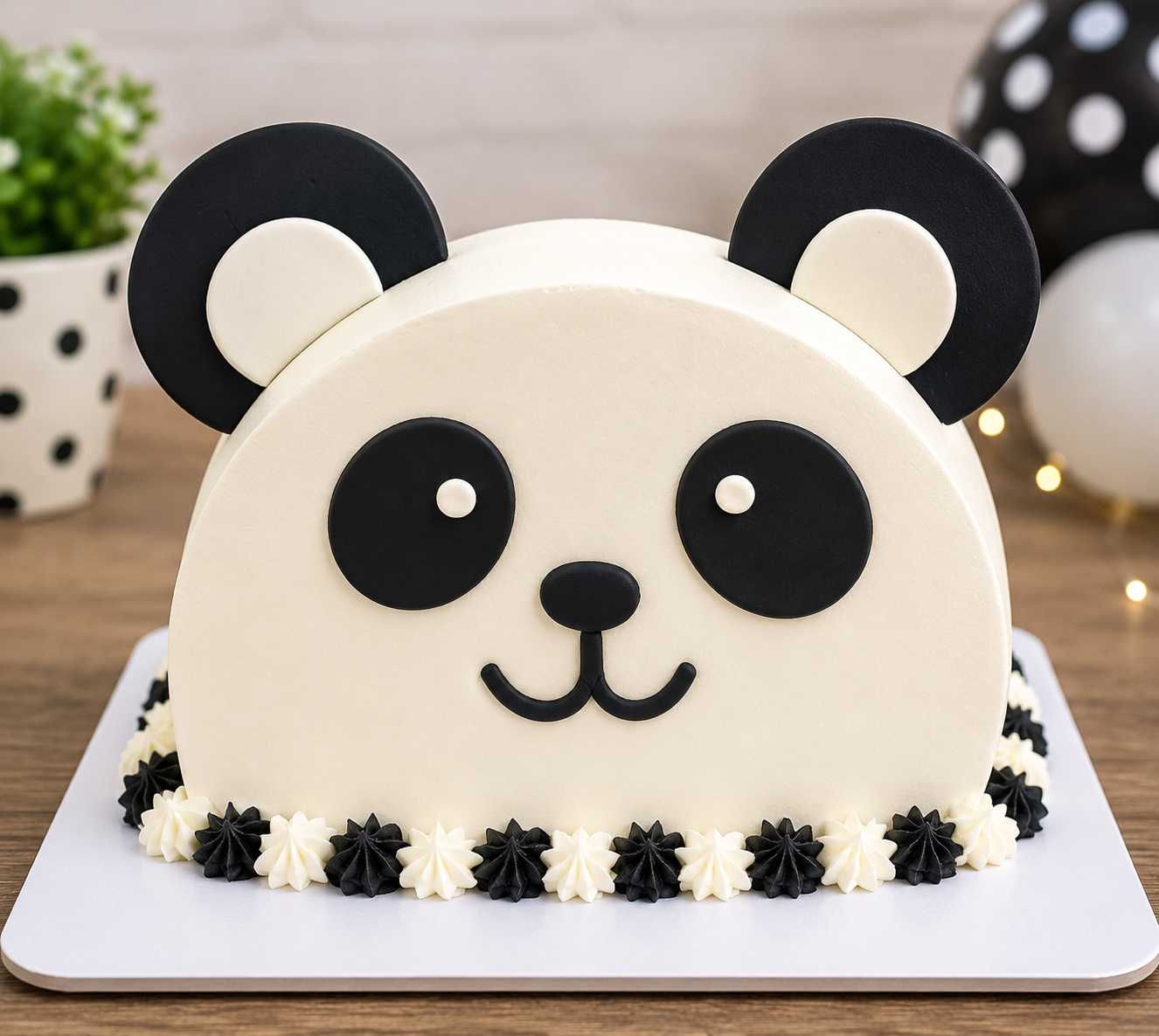 Cute Panda Theme Cake