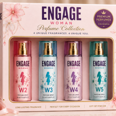 Engage Women’s Perfume Gift Set – 4 × 20ml | W2, W3, W4 & W5