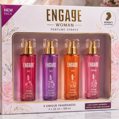 Engage Women’s Perfume Gift Set – 4 × 25ml | W1, W3, W4 & Femme