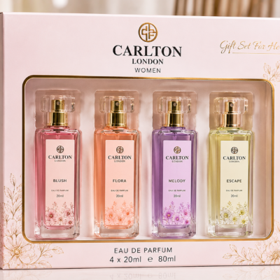Carlton London Women’s Perfume Gift Set – 4 × 20ml | Gift Set For Her