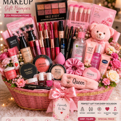 Big Basket Premium Makeup & Beauty Gift Hamper – 25+ Items | Gift for Her