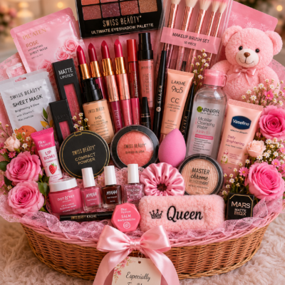 Premium Big Makeup & Beauty Gift Basket – 30+ Items | Luxury Gift Hamper for Her