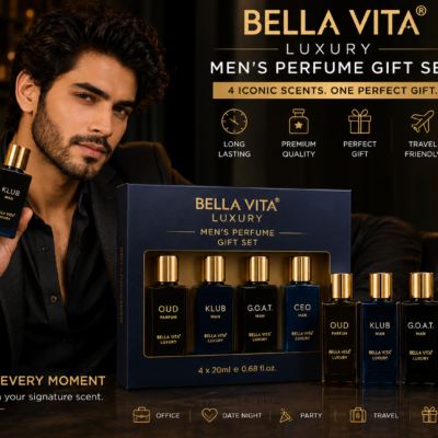 Bella Vita Luxury Men’s Perfume Gift Set – 4 × 20ml