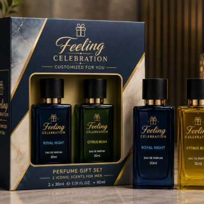 Feeling Celebration Perfume Gift Set for Men – Royal Night & Citrus Rush – 2 × 30ml