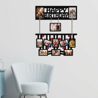 Happy Birthday Photo Collage Wall Hanging