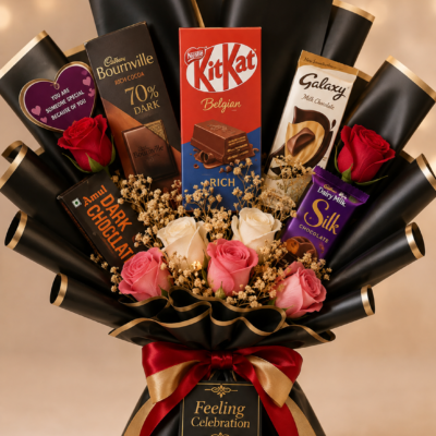 Luxury Chocolate & Rose Celebration Bouquet