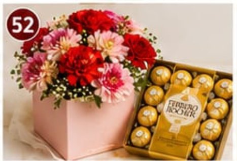 Premium Mixed Flower Bouquet with Chocolate Gift Box